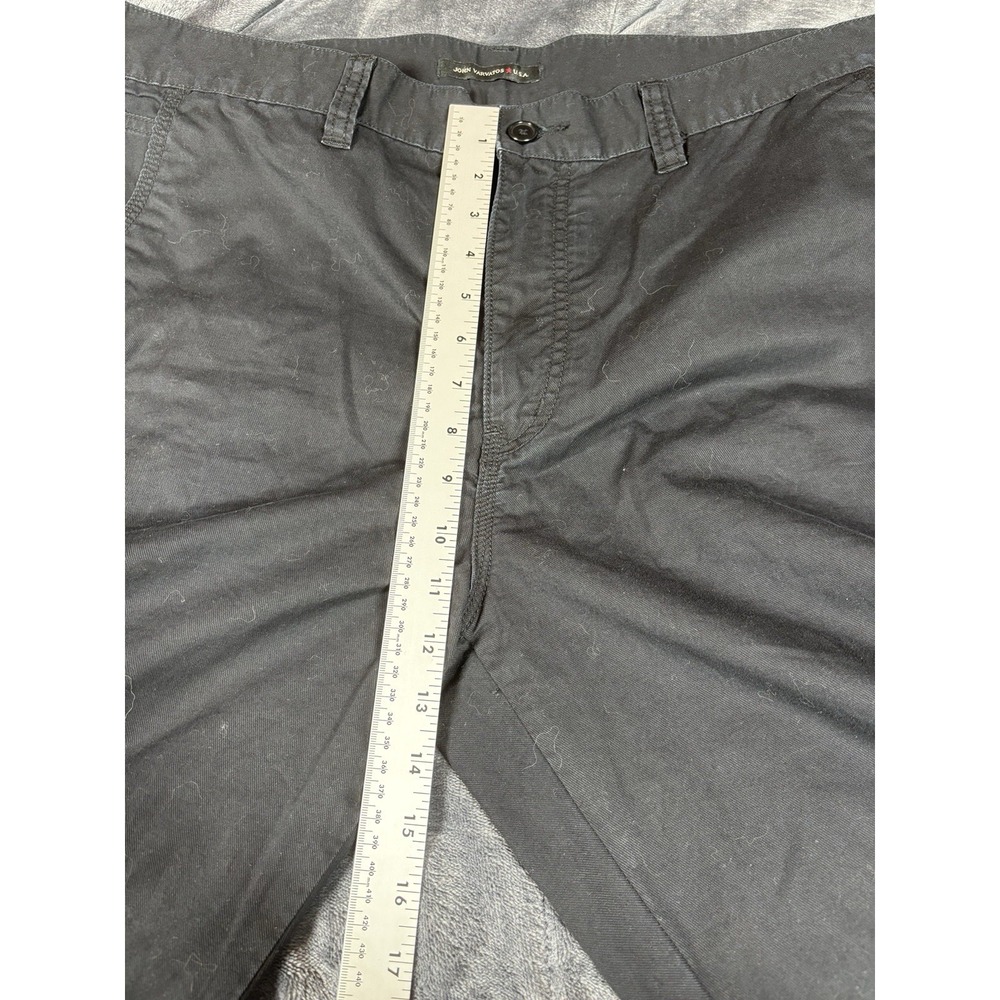 Mens John Varvatos Khaki Shorts 38 Black Cotton Chino - Picture 6 of 8